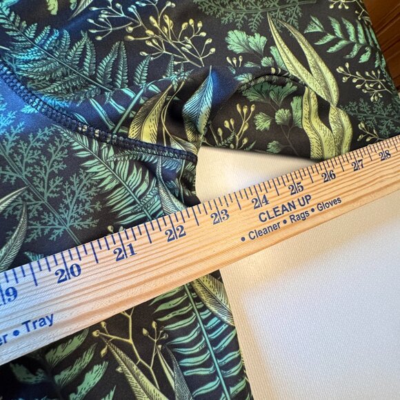 Saga Outerwear Saga Tech Hooded Pullover Adult Large Black Green Leaf Print - Picture 10 of 13